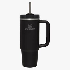 🖤 NEW Stanley 40oz Matte Black Quencher H2.0 FlowState Tumbler 🌎